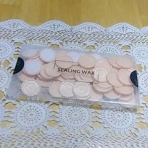 Wedding sealing wax medallions, partial box. Peel offs
